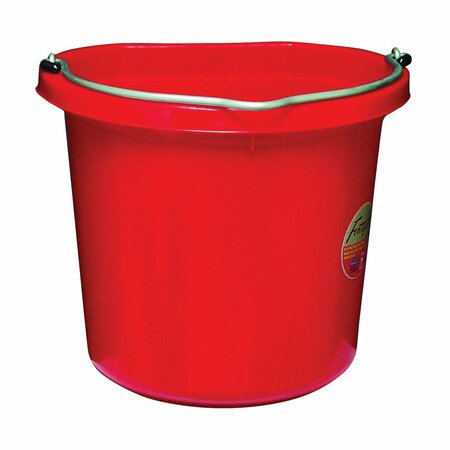 FORTEX FORTIFLEX Bucket Flat-Sided Red 20Qt FB-120R